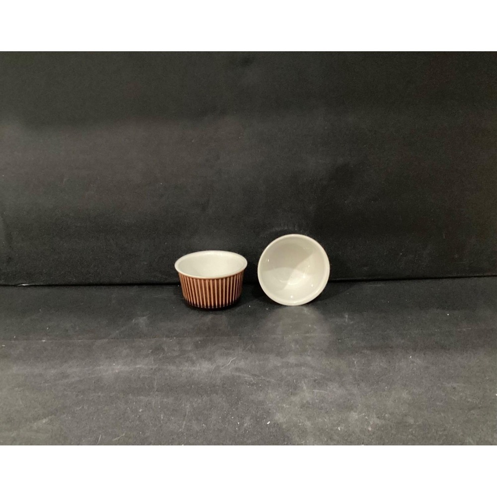 Vintage Villeroy & Boch Custard Dish  Luxembourg Glazed Ceramic Set of 2